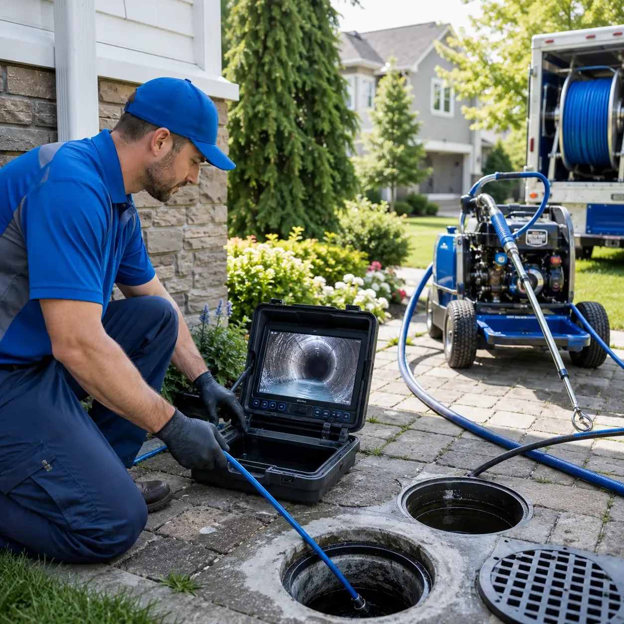 Outdoor drain cleaning professionals serving Belleville, AR